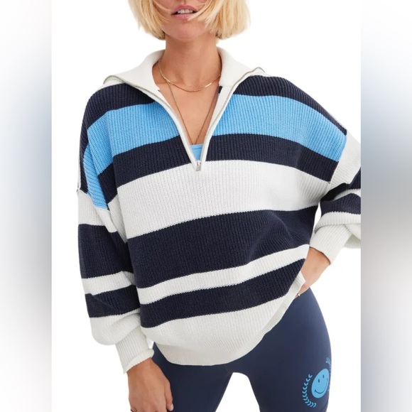 Aerie Beyond Quarter Zip Sweater - Picture 1 of 4